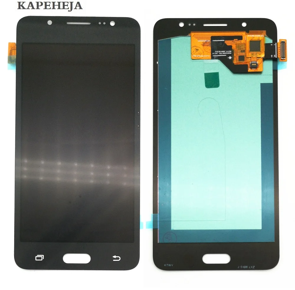 Najtaniej Super amoled LCD wyświetlacz do Samsung Galaxy J5 2016 J510 J510F J510M J510Y J510G wyświetlacz LCD montaż digitizera ekranu dotykowego