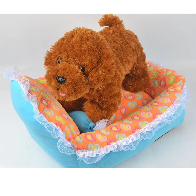Lovely Princess Thick Warm Pet Dog Cat Bed Sweet Lace Bow Puppy Lovely Princess Thick Warm Pet Dog Cat Bed Sweet Lace Bow Puppy Doggy Sofa House