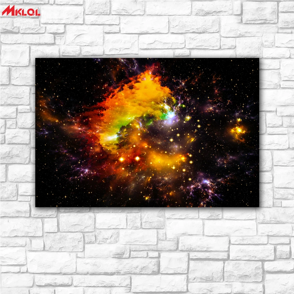 Large Wall Art,universe stars,Restaurant study Bedroom Decor Wall oil