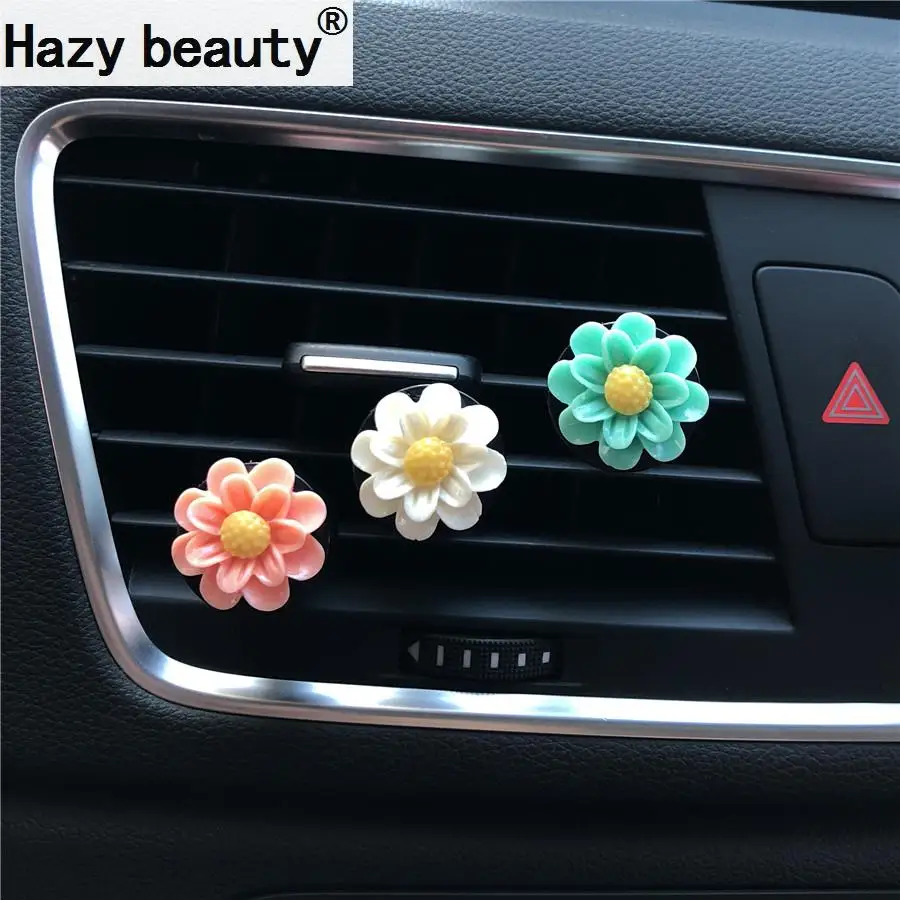 

Color small flowers car decoration perfume clip Automobile air conditioner air conditioning accessories perfume Car-styling