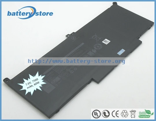 Бесплатная доставка подлинный аккумулятор 7 6 В 60 Вт F3YGT 2X39G DM3WC для DELL Latitude 12 7000