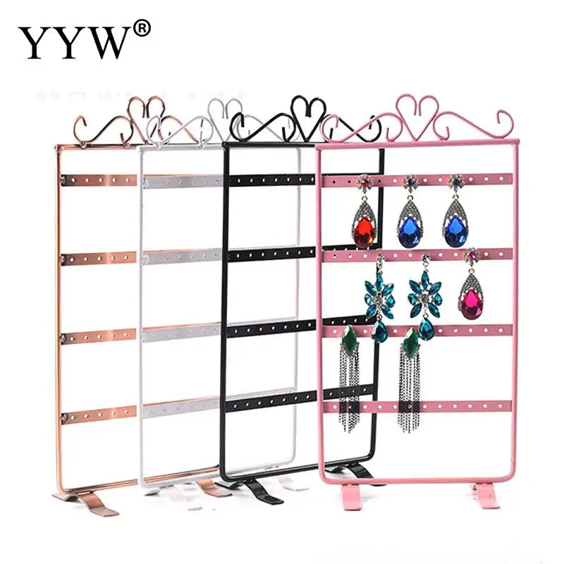 

160x305mm Metal Stand Holder Earrings Necklace Bracelets Jewelry Display Rack Simple Style Stand Holder Jewelry Display Shelf