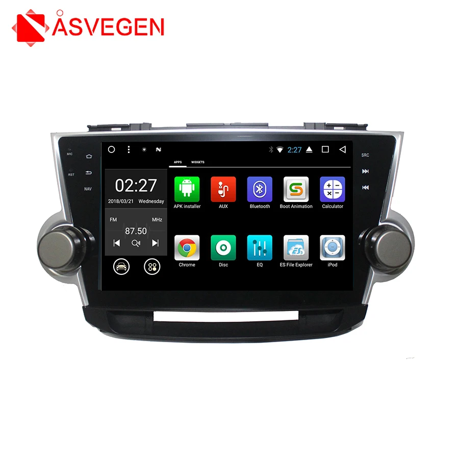 Top Asvegen 10 inch 2din Android 7.1 HD Cord Core Car Navigation Stereo Multimedia Player Auto GPS RadioFor Toyota HIGHLANDER 2009 0 Top Asvegen 10 inch 2din Android 7.1 HD Cord Core Car Navigation Stereo Multimedia Player Auto GPS RadioFor Toyota HIGHLANDER 2009 0