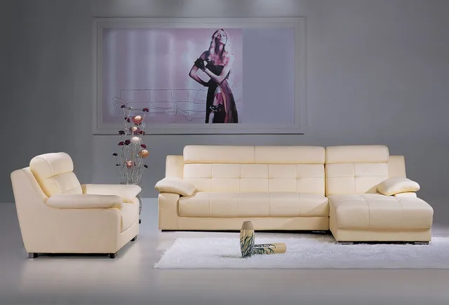 Cow Genuine Real Leather Sofa Set Living Room Sectional Corner Cow Genuine Real Leather Sofa Set Living Room Sectional Corner Home