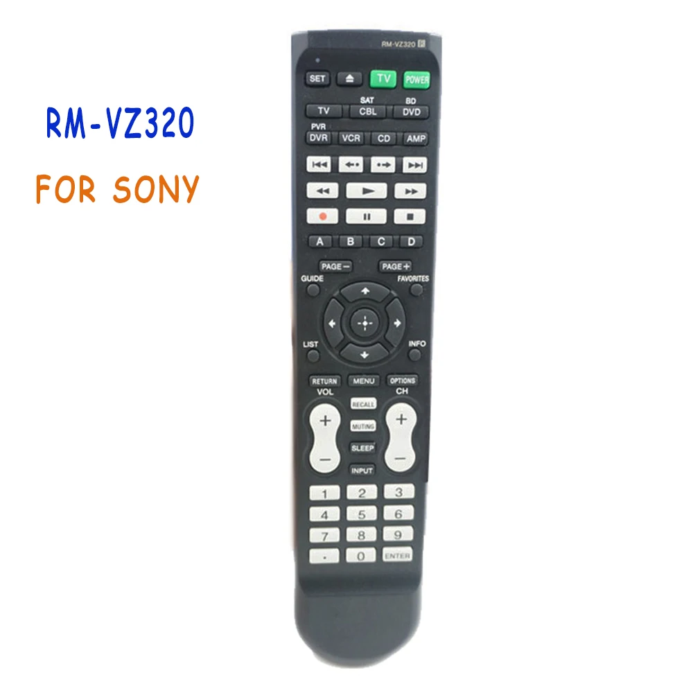 2 шт./лот б/у RM-VZ320 дистанционного Управление 7 Совместимость Компоненты для Sony TV DVD BD dvr проигрыватель RMVZ320 RM-VLZ620 Управление e
