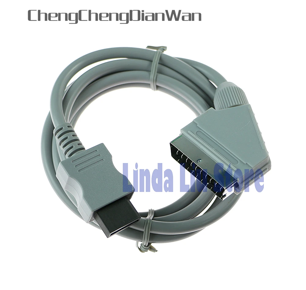 ChengChengDianWan PAL Length For WII RGB Scart Cable Lead Cord For Nintendo For Wii Games