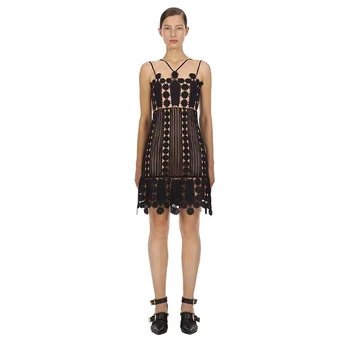

2019 Dress Sexy Celebrity Backless Lace Spaghetti Strap Women Floral Sleeveless Bandage