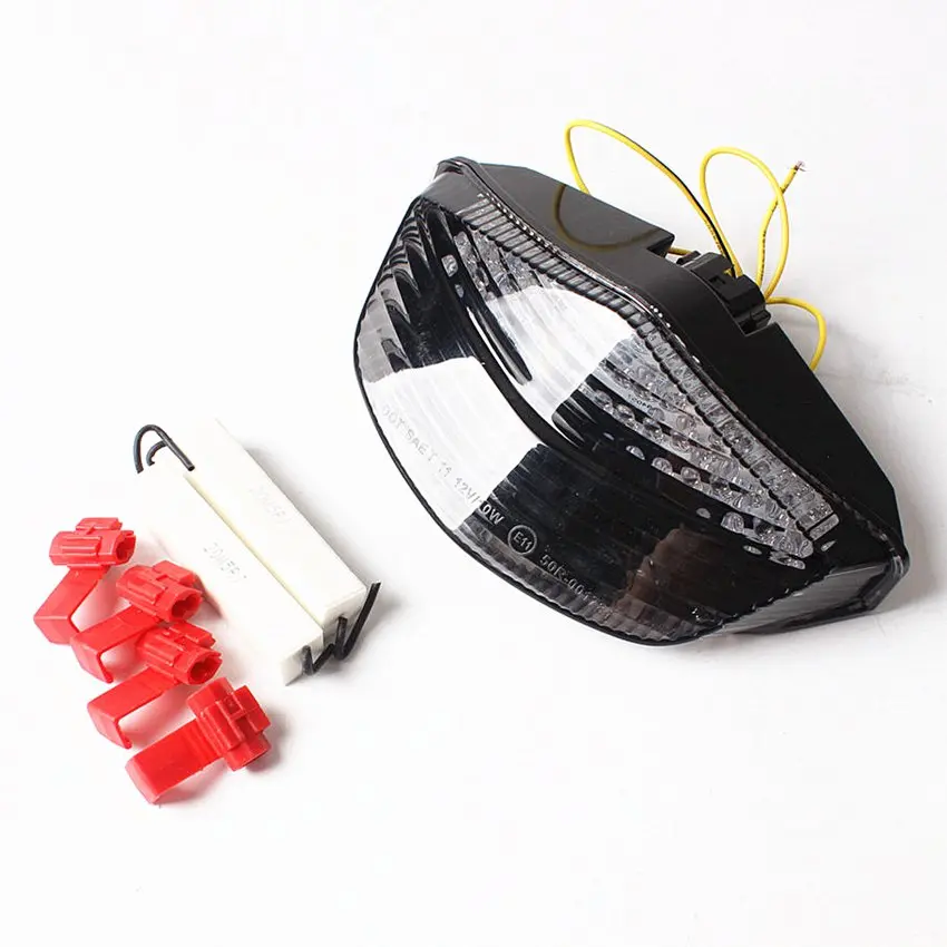 LED Turn Signal Brake Tail Light Integrated For Ducati Monster 696 796 1100 1100S Smoke