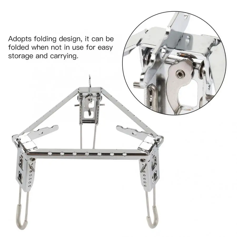 

Barbecue Grill For Outdoor Easy Clean Stainless Steel Mini Portable Folding Barbecue BBQ Grill Oven Rack Bracket Outdoor