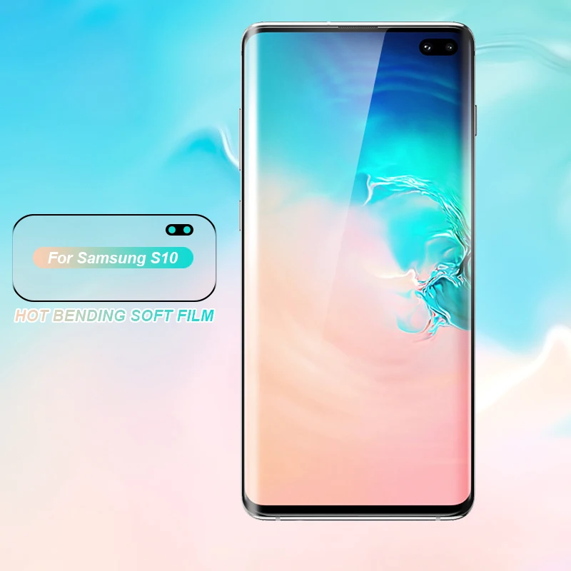 15D Soft Protective Film For Samsung Galaxy S10 S9 S8 Plus S10e A6 A8 Plus 2018 Note 8 9 Full Cover Screen Protector Film Case