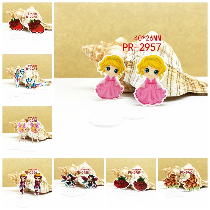 

Free shipping 30pcs cartoon planar resin pr 2960