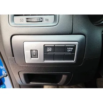 

Car Interior Fog Light Lamp Switch Button Frame Trim Styling Sticker Fit For Mazda CX-5 2015 ABS Car-covers
