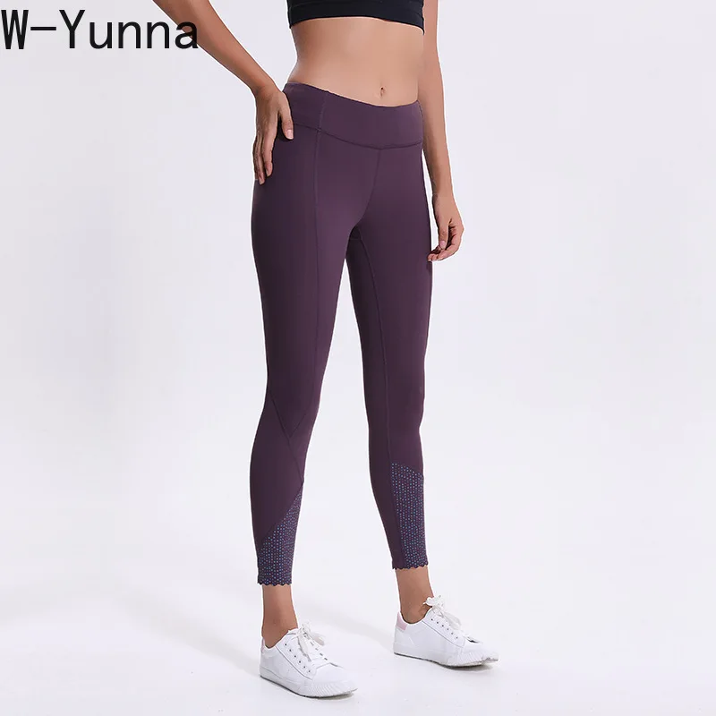 W-Yunna 2019 новые стильные тренировочные штаны высококачественные Капри эластичные брюки с высокой посадкой с принтом длиной лодыжки