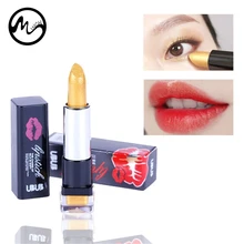 MINCH/Золотистая помада, блеск для губ, макияж, стойкая увлажняющая шелковистая помада, женская модная блестящая косметика