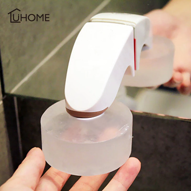 

Creative Bathroom Magnetic Soap Holder Container Wall Attachment Adhesion Soap Box Drain Dish Washbasin Accessories Shelf
