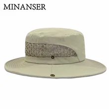 MinanSer летние Панамы для спорта на открытом воздухе, пеших прогулок, кемпинга, мужская шляпа с защитой от воздействия УФ-излучения, шапки, сомбреро, Женская Ковбойская шляпа с широкими полями