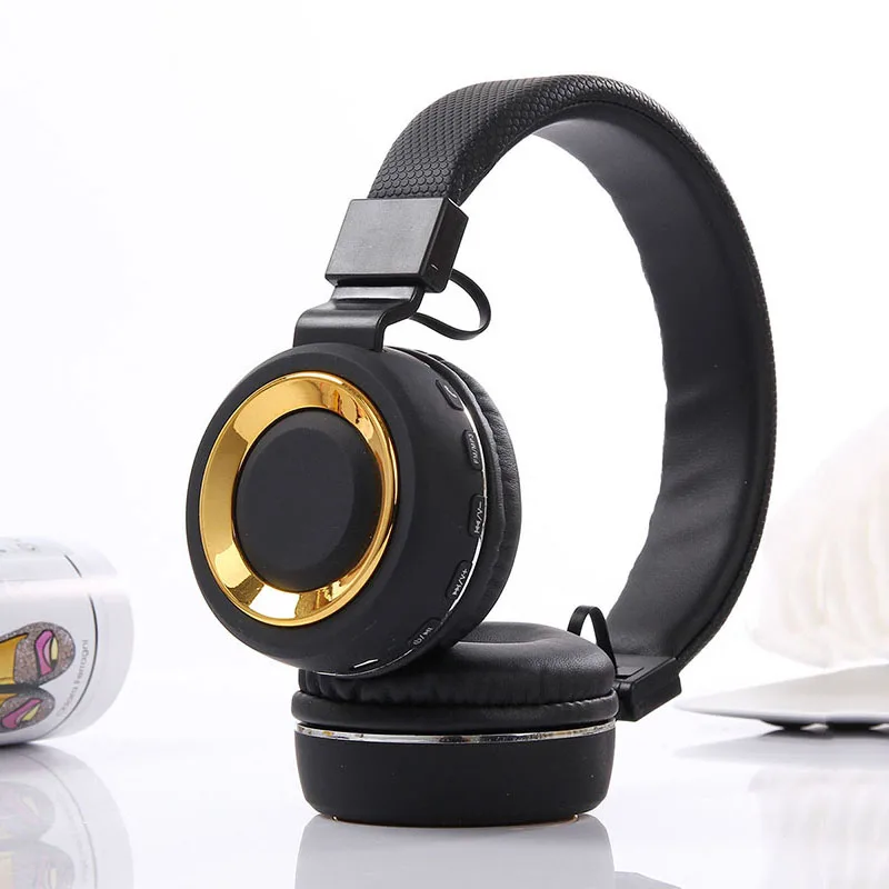 black gold DOITOP Bluetooth наушники гарнитура беспроводные стерео Hifi наушники супер бас Музыка спортивные наушники с микрофоном Поддержка TF карты горячая распродажа - Цвет: black gold