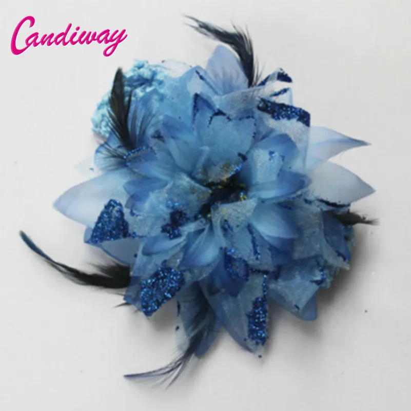 

2017 Fashion Hairclip Blue Hairwear Women Girls Kids Flower Crown Hairpins Barrette Wedding Decoration Hair Accessories Headband
