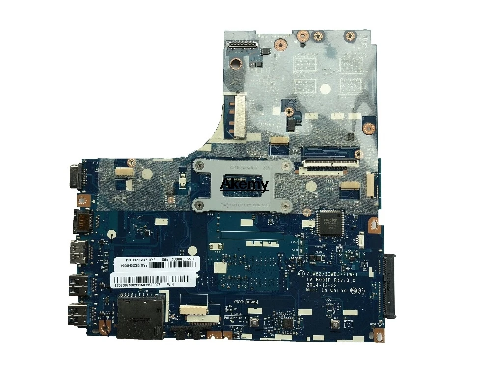 ZIWB2/ZIWB3/ZIWE1 LA-B091P для lenovo B40-80 N40-80 ноутбук материнская плата Процессор i5-5200U R5 M330 2G DDR3 100% тесты работы