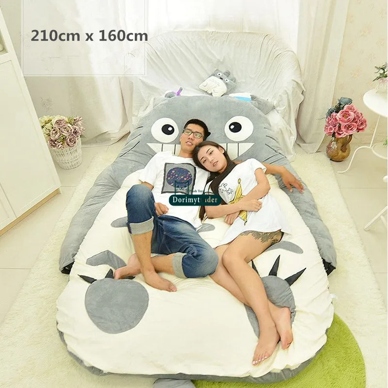 Dorimytrader quality pop anime totoro plush beanbag soft tatami sofa carpet mattress sleeping bag Christams gift decoration 5 sizes DY61851 (10)