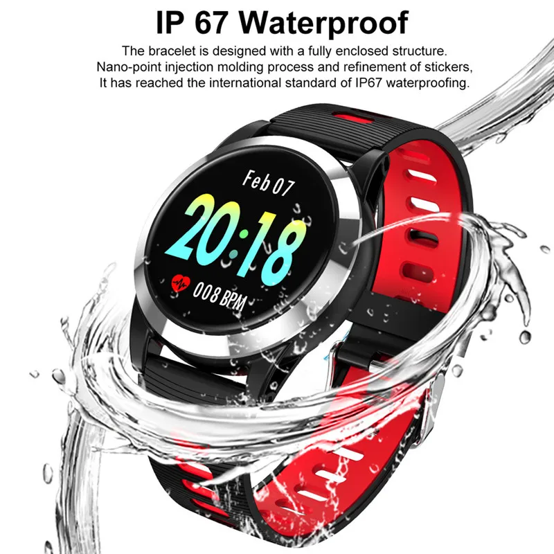 IP67 Водонепроницаемый индекс 1,3 большой OLED экран монитор сердечного ритма активности счетчик шагов музыка Управление Смарт Bracet для детей Для женщин Для мужчин