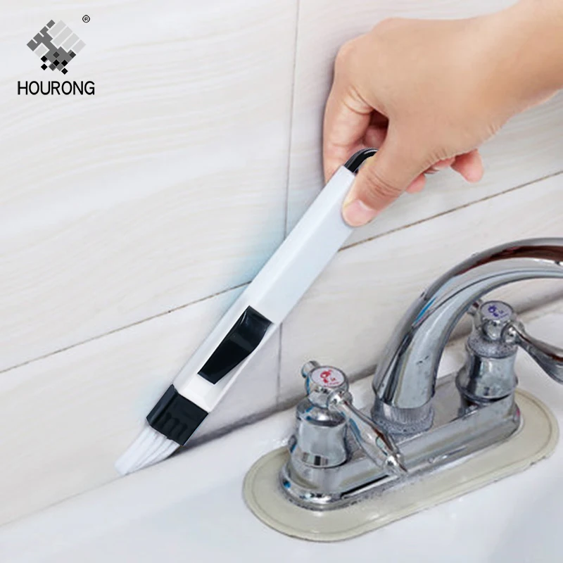 

2In 1 Multi-function Window Slot Brush With Dustpan Bath Cleaning Tools Keyboard Wardrobe Corner Gap Dust Removal Cleaning Brush