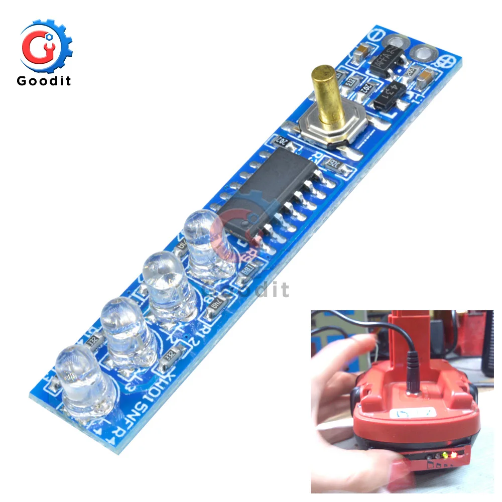 

4S Lithium Battery Capacity Indicator Tester LED Display Board Power Level Indicator For 4pcs 18650 Lithium Li-ion lipo Battery