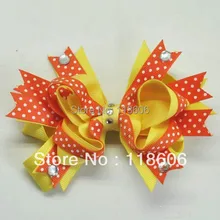 2013 Средний размер смешанный цвет многослойный красивый бутик волос лук