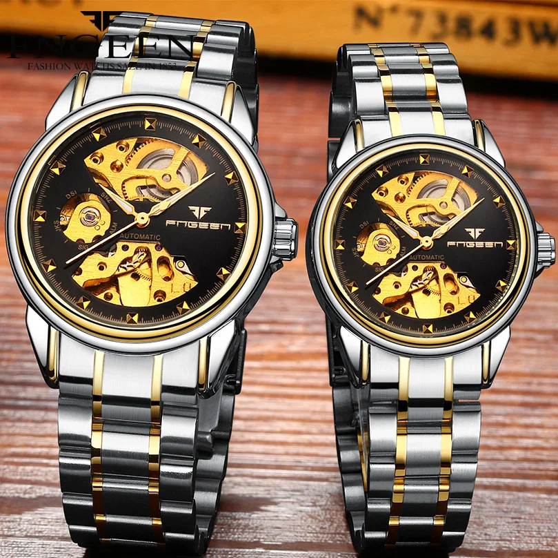 Automatic Mechanical Watch Business Double-sided Hollow Men's Watch Waterproof Casual Pointer Couple Watches ZF9774