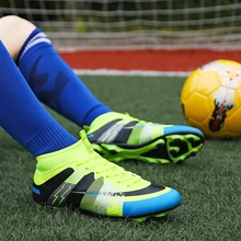 Мужские футбольные бутсы с длинными шипами, футбольные бутсы для спорта на открытом воздухе, новые мужские высокие футбольные бутсы, оригинальные футбольные бутсы, zapatillas hombre