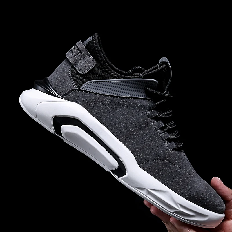 

Yomior 2019 New Spring Fashion Men Casual Shoes Cow Suede Breathable Lace-Up Loafers High Quality Leather Shoes Sneakers
