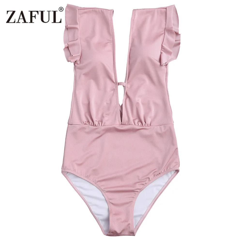 Женский сплошной купальный костюм с оборками и высокой талией|swimwear swimming|swimwear one