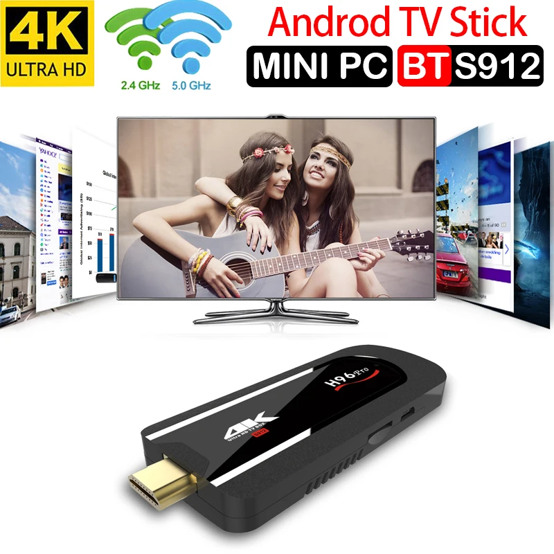 

Xinways H96 Pro Android 7.1 TV Box Amlogic S912 Octa-core 2G 16G Mini PC TV Stick 2.4G/5G Wifi BT4.1 4K Media Player Smart TV