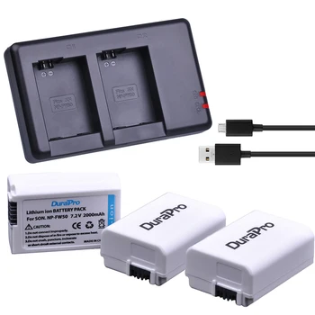 

3pc NP-FW50 NP FW50 FW50 Li-ion Battery+ USB Charger For Sony A6000 NEX-7 NEX-5N NEX-F3 NEX-3D NEX-3DW NEX-3K NEX-5C Alpha 7R II