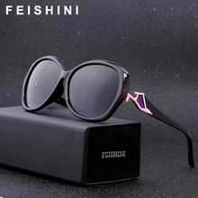 Best Price FEISHINI Brand Design Butterfly Plastic Sunglasses Women Polarized Retro UV400 Fashion Driving Eyewear Mujer Sun Glasses 2019