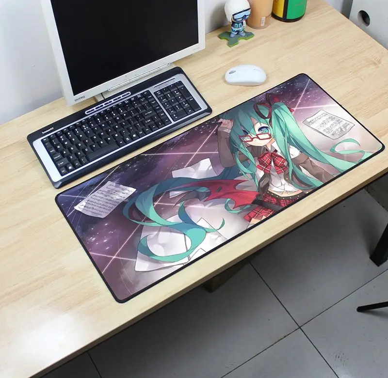  hot Hatsune Miku mouse pad 700x300mm gaming mousepad gamer mouse mat cheapest pad keyboard computer