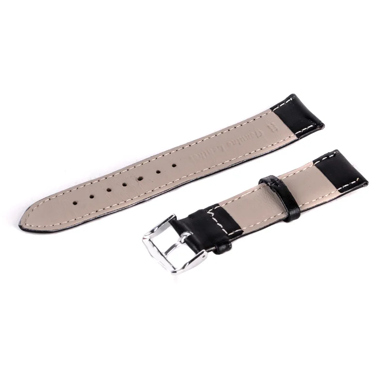Luxury Watch Band 12mm,14mm,16mm,18mm,20mm,22mm,24mm Soft Sweatband Leather Strap Steel Buckle Wrist WatchBand