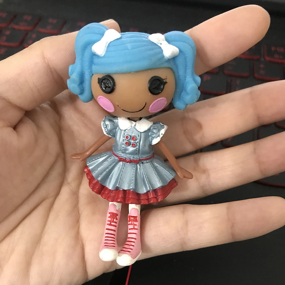 1 шт. Новое поступление мини 3 дюймов Оригинальный MGA куклы Lalaloopsy синий для девочки