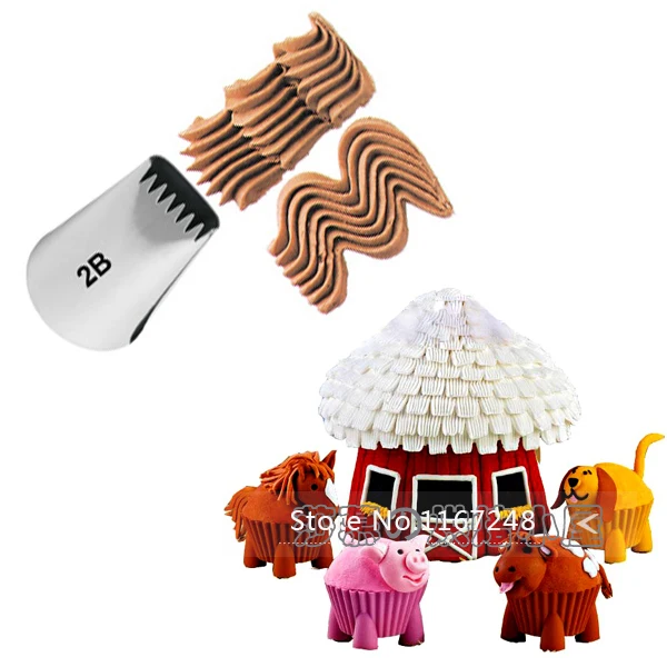 

#2B#895 Basketweave Basket Weave Decorating Tip Icing Nozzle Baking Tools For Cakes Bakeware