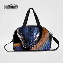 Dispalang персонализированный дизайн змеиная одежда Вещевой мешок для студентов мужские холщовые ночные сумки Carron багажная сумка Прямая