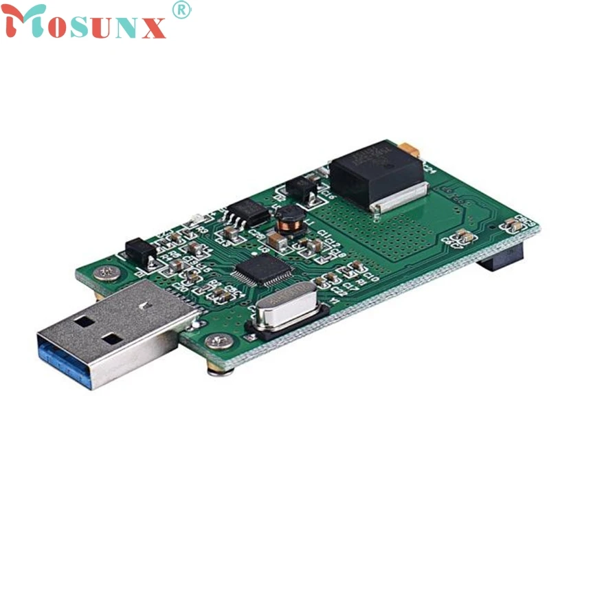

ecoisin2 Mini PCI-E mSATA To USB 3.0 External SSD Conveter Adapter Card 17mar20