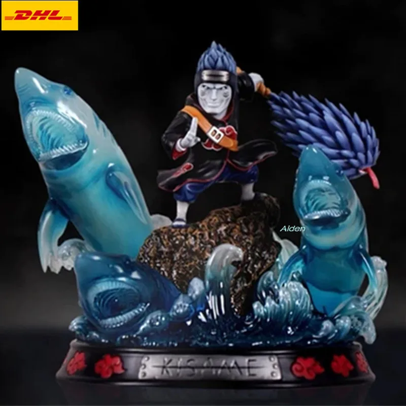

11" NARUTO Statue Akatsuki Bust Hoshigaki Kisame Full-Length Portrait Samehada GK Action Figure Collectible Model Toy 28CM B1377