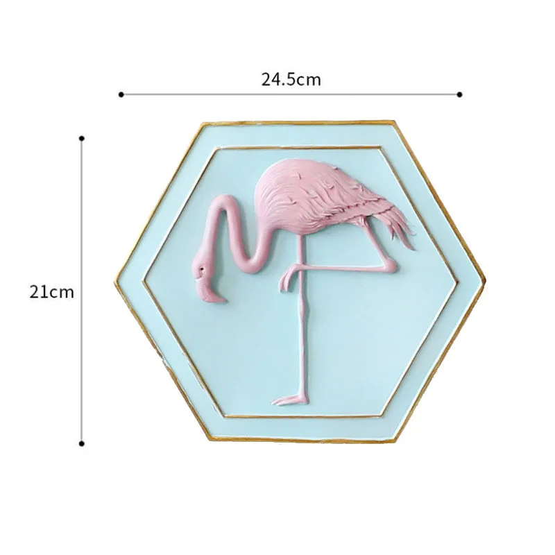 Новогодние рождественские украшения для дома орнамент в скандинавском стиле 3D Фламинго настенное крепление фон настенная живопись Домашний декор для комнаты Livimg