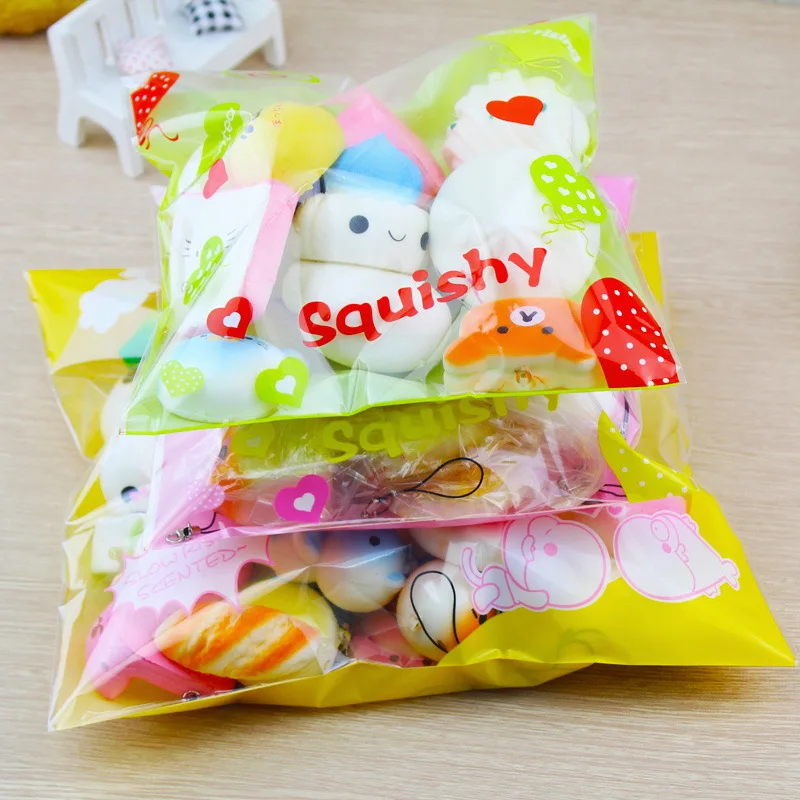 

Jumbo Bread Cake Bun Pendant Squeeze Slow Rising Kawaii Donut Charm Stretchy Squeeze Cream Scented Cute Strap Toy 10 Pcs Random