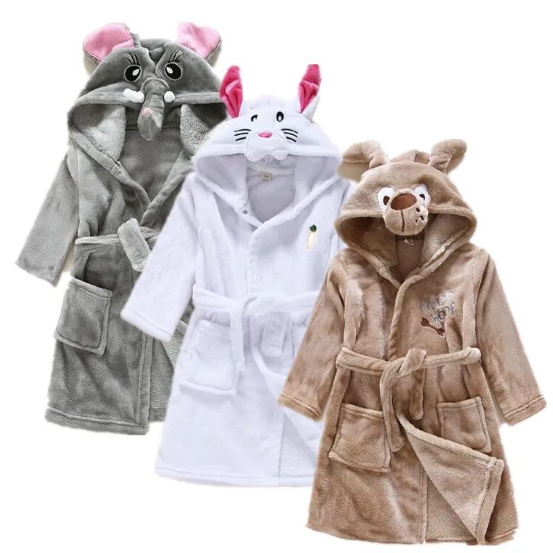 

Warrm Sleepwear Robe Set Kids Robe Nightwear Home Clothes Bathrobe Nightdress Nightgowns Kids Flannel Clothes Cartoon