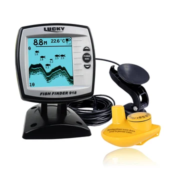 

LUCKY FF918-100W 2-in-1 Fish Finder Depth Sounder Fish Detector Monitor Transducer Sonar Sensor Wired Wireless Fish finder