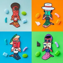 1 шт./партия персонажи серии Корея uncel& тетя закладки из полихлорвинила лучший подарок для Ридера офисные школьные канцелярские принадлежности