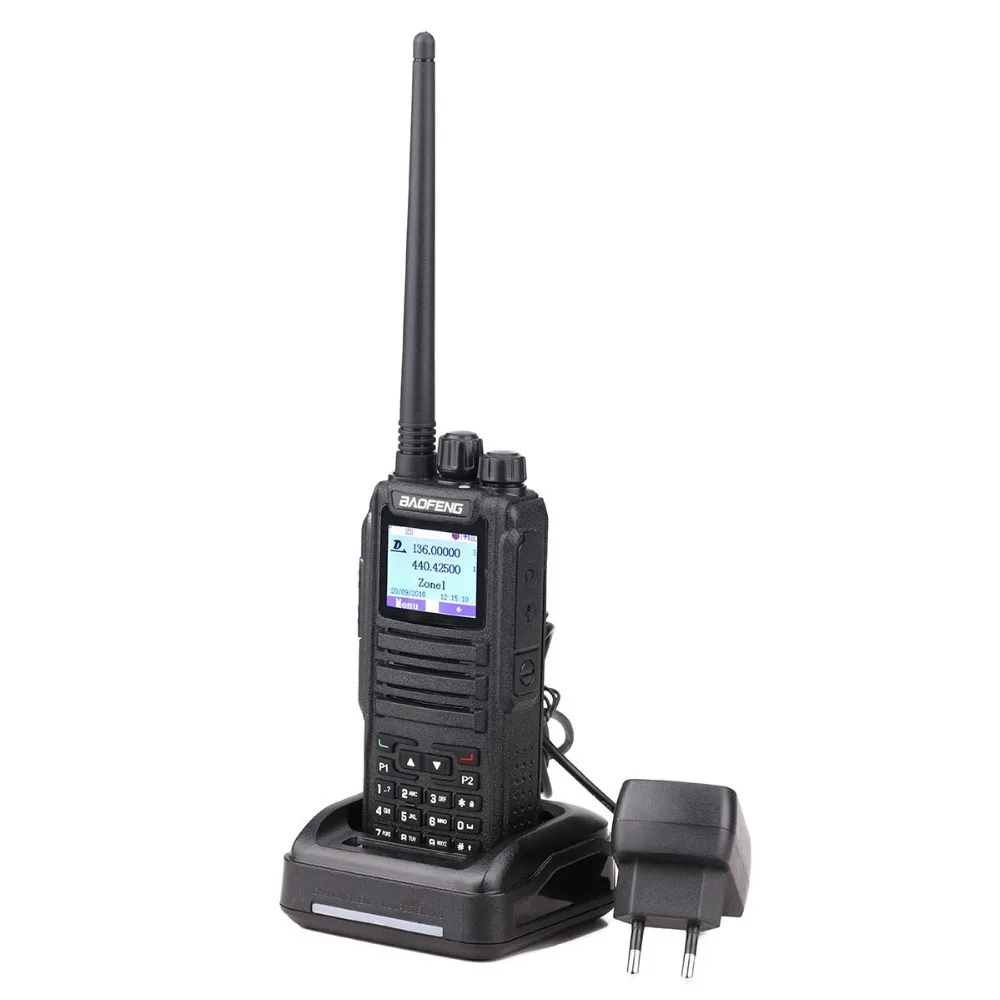 Baofeng DM-1701 EU/US батарея зарядное устройство для Baofemg DMR DM-1701 двухканальные рации DM 1701