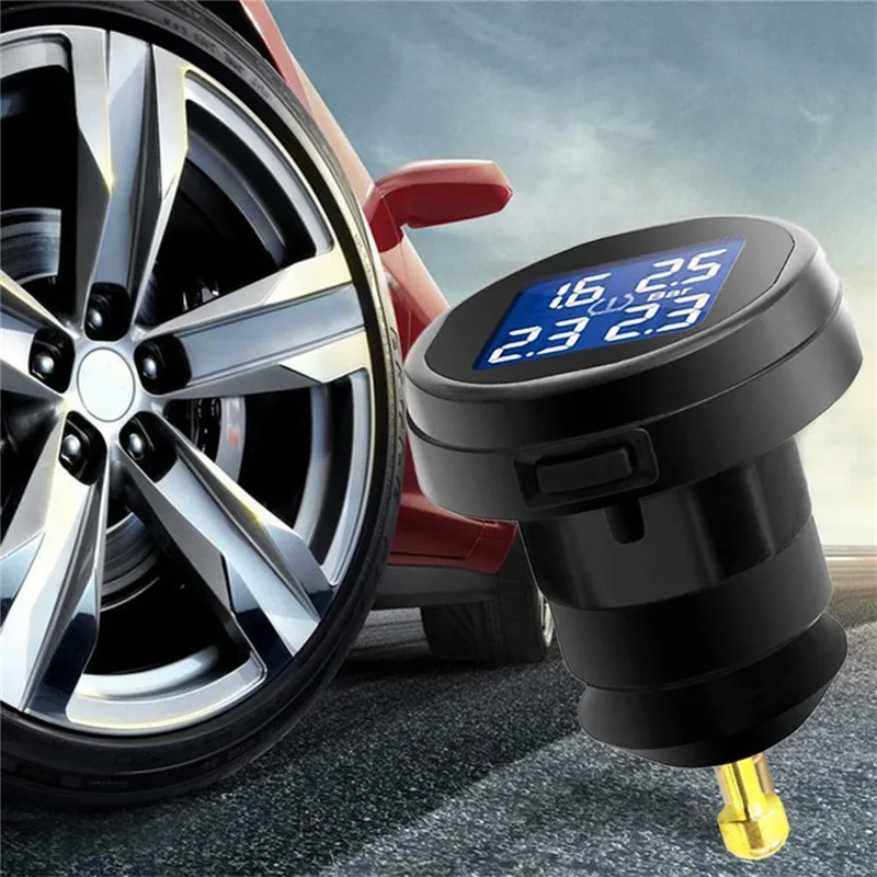 

kongyide Car Scanner TPMS Tire Tyre Pressure Monitor System Cigarette Lighter External 12-24V dropship mar21