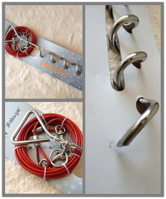 4.5M Steel Wire Dog lead leash and dog stake with ground screw pet